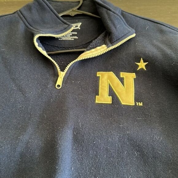 E5, Navy sweatshirt pullover, size large - Picture 2 of 5
